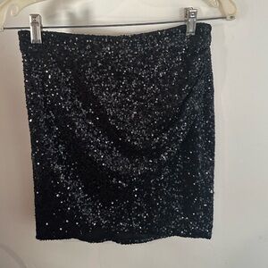 Forever21 Black Sequin Skirt